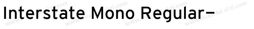 Interstate Mono Regular字体转换